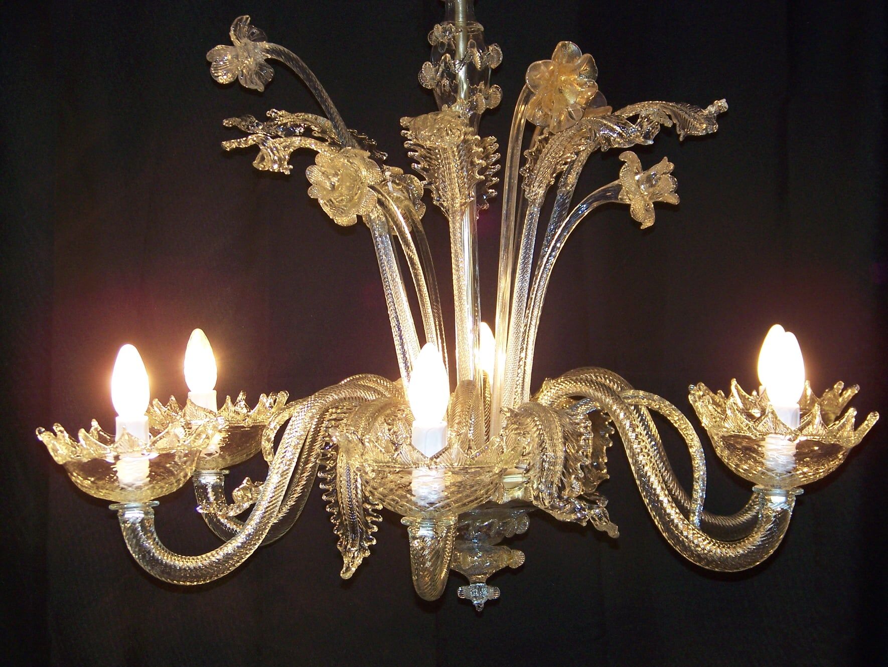 Murano Mi-Translucent, Mi-Poudré gold