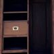 Small Parisian wardrobe: hanging space + shelves