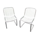 Pair of wired metal chairs 1970