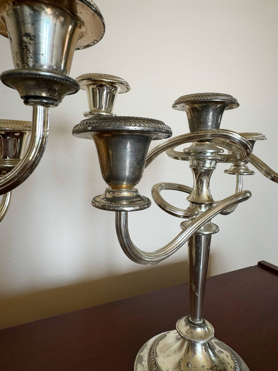 Chandeliers métal argenté années 70 (X2)