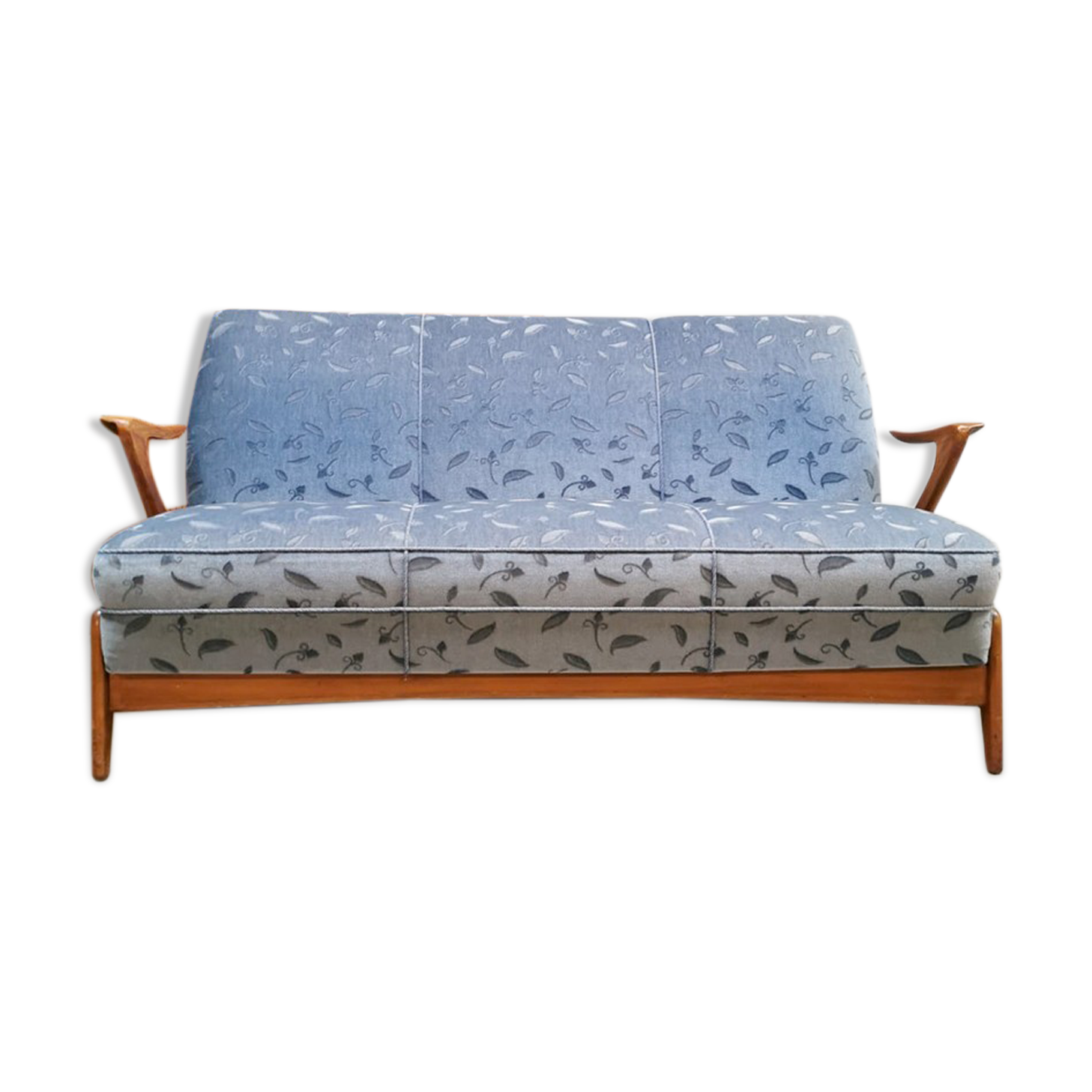 Danish vintage design Z shape sofa Kurt Østervig ‘floating armrests’