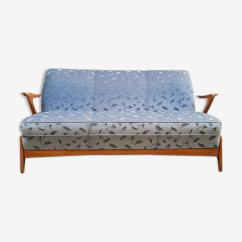 Danish vintage design Z shape sofa Kurt Østervig ‘floating armrests’