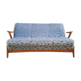 Danish vintage design Z shape sofa Kurt Østervig ‘floating armrests’