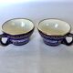 HB Quimper earthenware lunch pair
