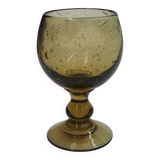 Biot green stemmed glasses