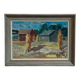 Original Swedish Oil On Panel – “Landscape With Barns”