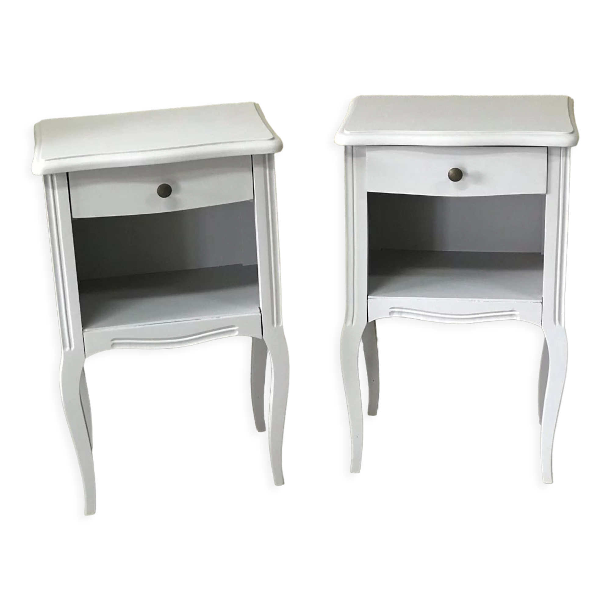 Lot tables de chevet beige