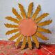 Sun mirror in gilded wood, France, 1960, 38 cm