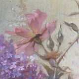 Table "Floral composition" HST signed Henri Chanut XIX ° century