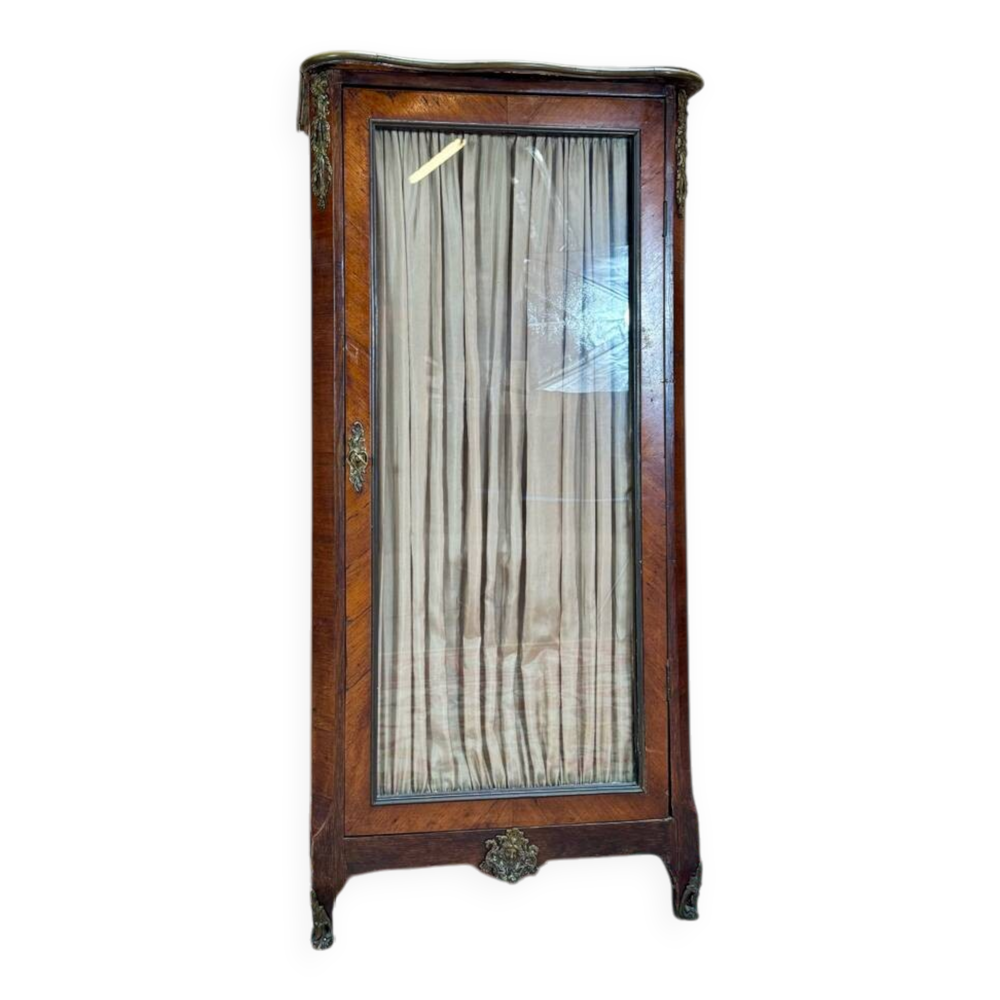 18th Century Transition Period Marquetry Display Cabinet
