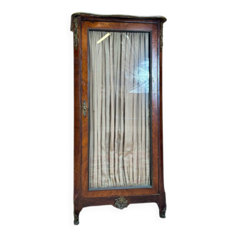 18th Century Transition Period Marquetry Display Cabinet