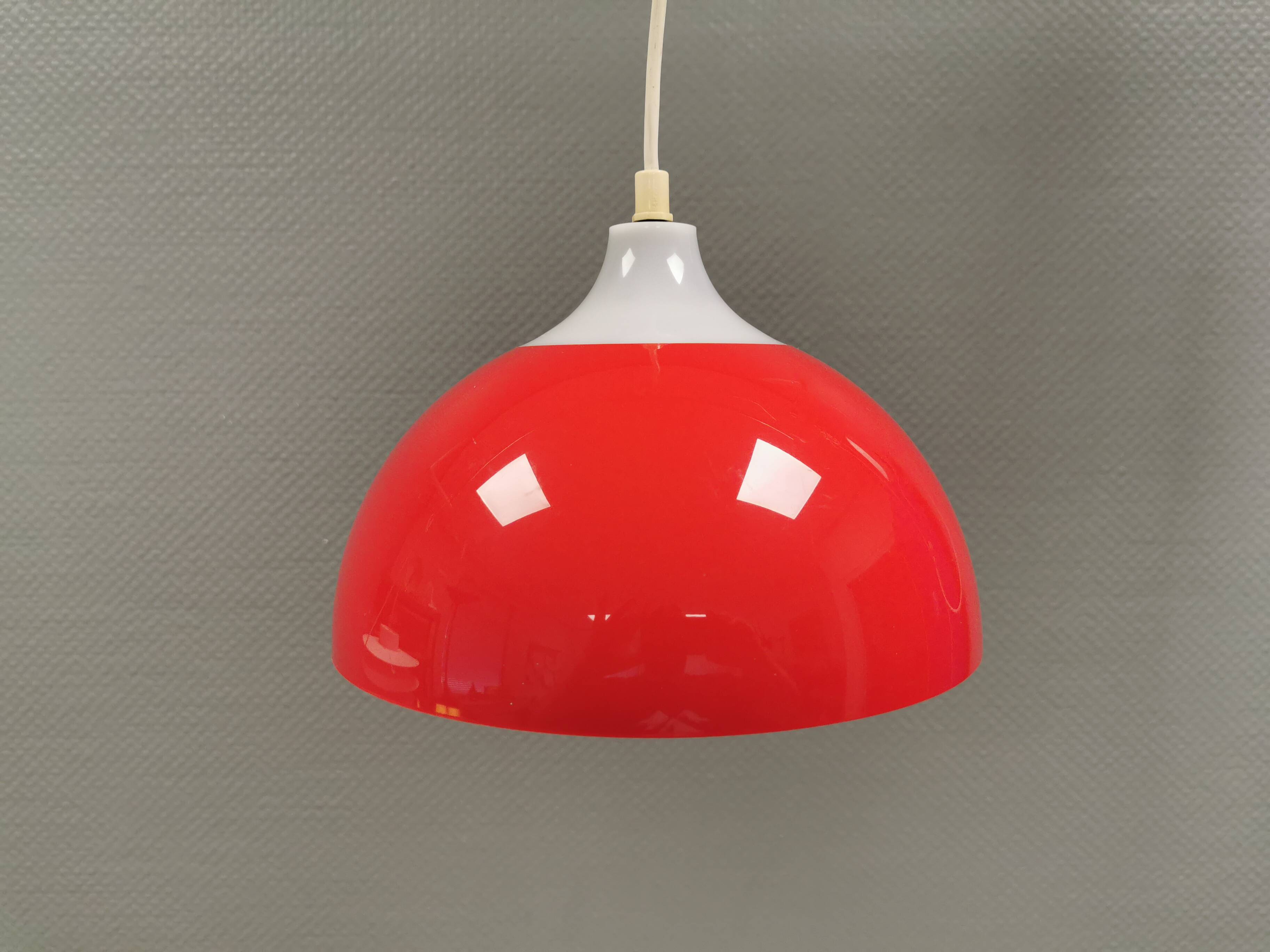 Bent Karlby hanging lamp for ASK (A. Schrøder Kemi), Denmark, 1970s.