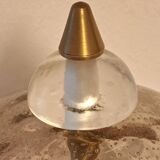 Murano glass and gilded brass lamp