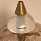 Murano lamp in glass and gilded brass