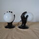 Pair of ceramic lamps or hand sconces