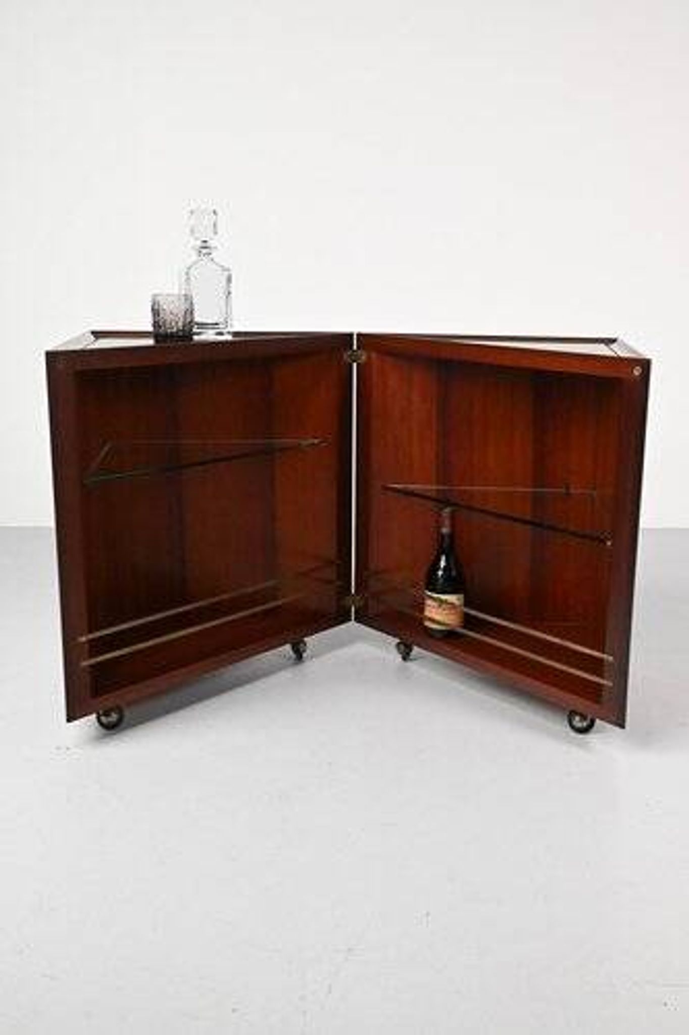 Vintage Italian Fold-Out Cabinet
