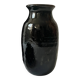 Large ovoid vase circa 1950 in tenmoku glazed ceramic