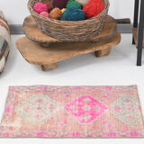 Handmade Faded Color Turkish Door Mat Rug
