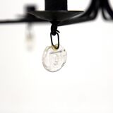 Glass chandelier, Erik Höglund, For Boda Glasbruk & Smide, Sweden, 1970