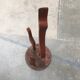 Mid-century metal crane bird sculpture