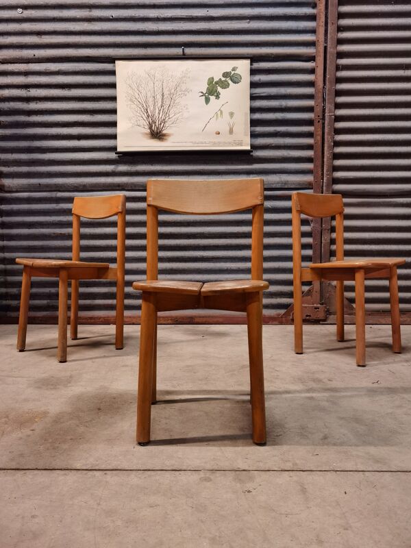 Lot de 3 chaises et 2 tabourets