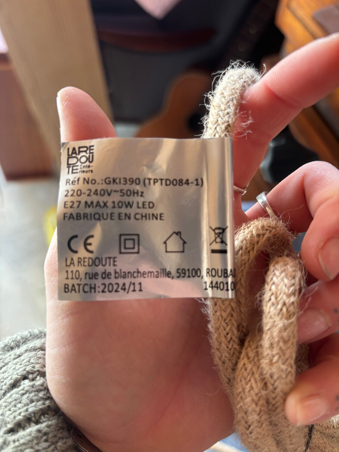 Vintage opaline glass pendant