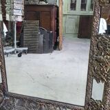 ANCIENT MIRROR WITH PARCLOSES FROM THE NAPOLEON III ERA