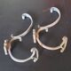 Set of 5 brass hooks