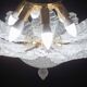 Ischia, Murano Clear trasparent Vintage Glass Ceiling Light, 1970s