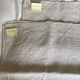 Set of 2 old coupons (tea towels) in hemp canvas
