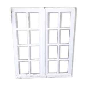 Fenêtre chêne H96,8xL80,5cm ancienne