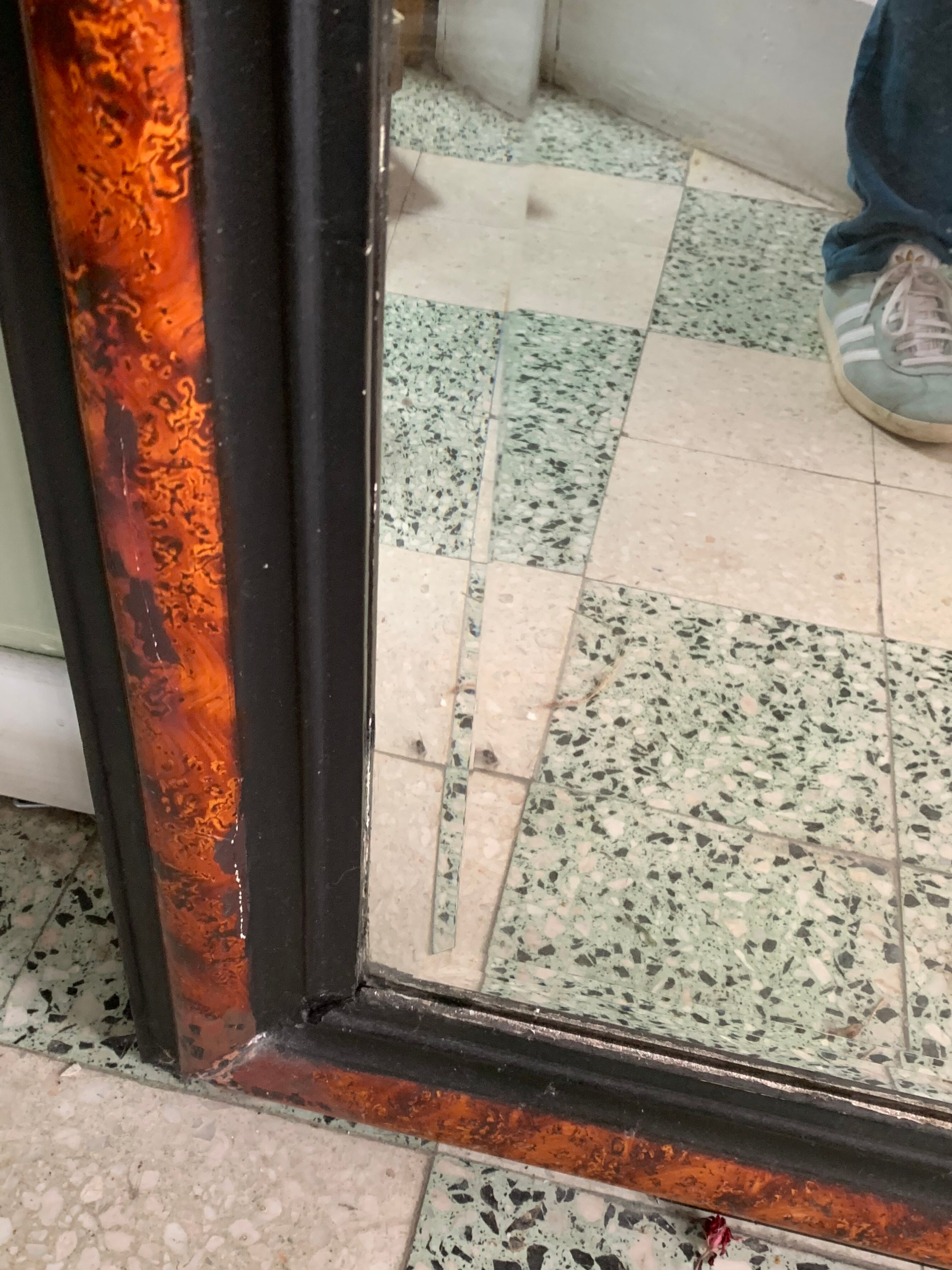 Old mirror, beveled ice, Louis-Philippe