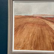 Original Swedish Oil on Canvas - "Rustic Landscape" by Nils Essen - Signed - Vintage and Framed - 42 × 50 cm (16.5" × 19.7")