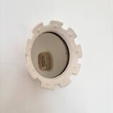 Contemporary French ceramic mirror, "Gioielli" by Renzo Maar.