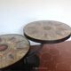 Table basse double plateau lave émaillée DS Picard / Monsan Picard vintage