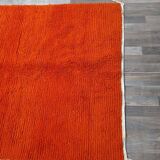 Handwoven Berber rug, traditionally woven, size 150 x 250 cm, orange