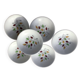 6 Gien soup plates, Gentilly model