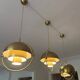 Set of 3 GUBI Multi-Lite pendants – Louis Weisdorf – Brushed brass