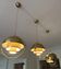 Set of 3 GUBI Multi-Lite pendants – Louis Weisdorf – Brushed brass