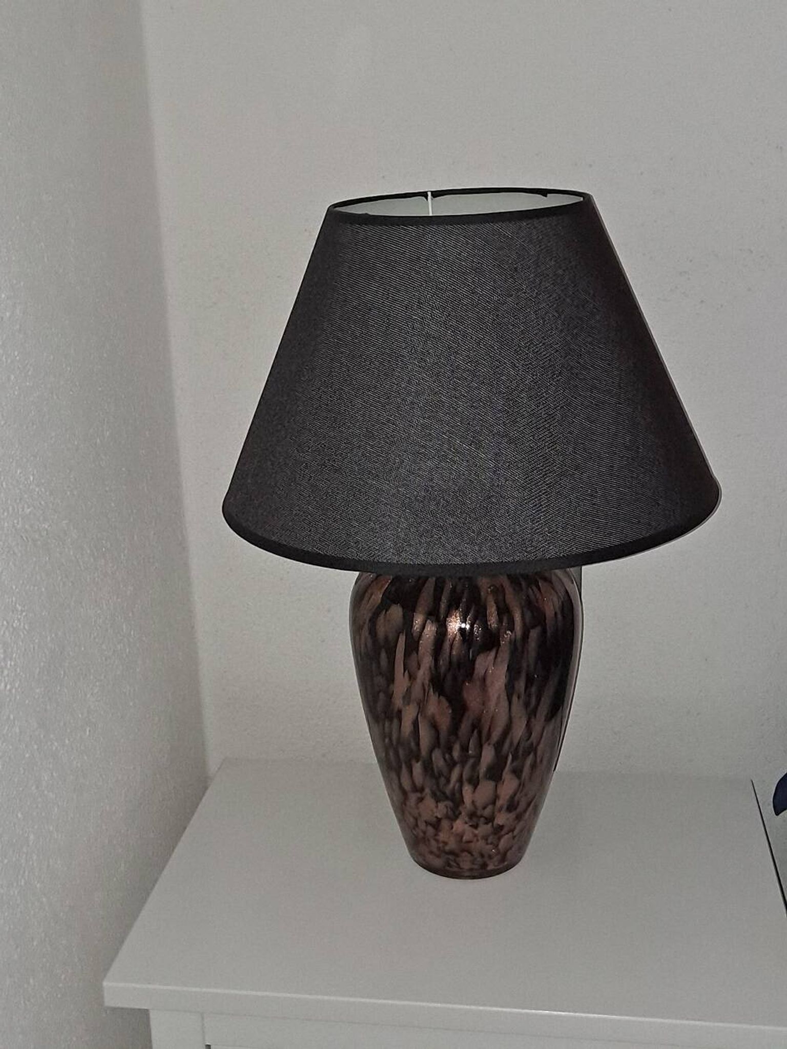 Murano Avventurina Table Lamp c1969 V Nason