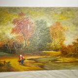 Oil on canvas landscape