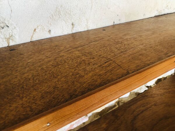 Étagère murale vintage à deux étagères , 1970's