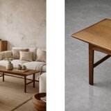 Vintage Mid-Century Swedish Modern Teak Frisco Coffee Table by F. Ohlsson