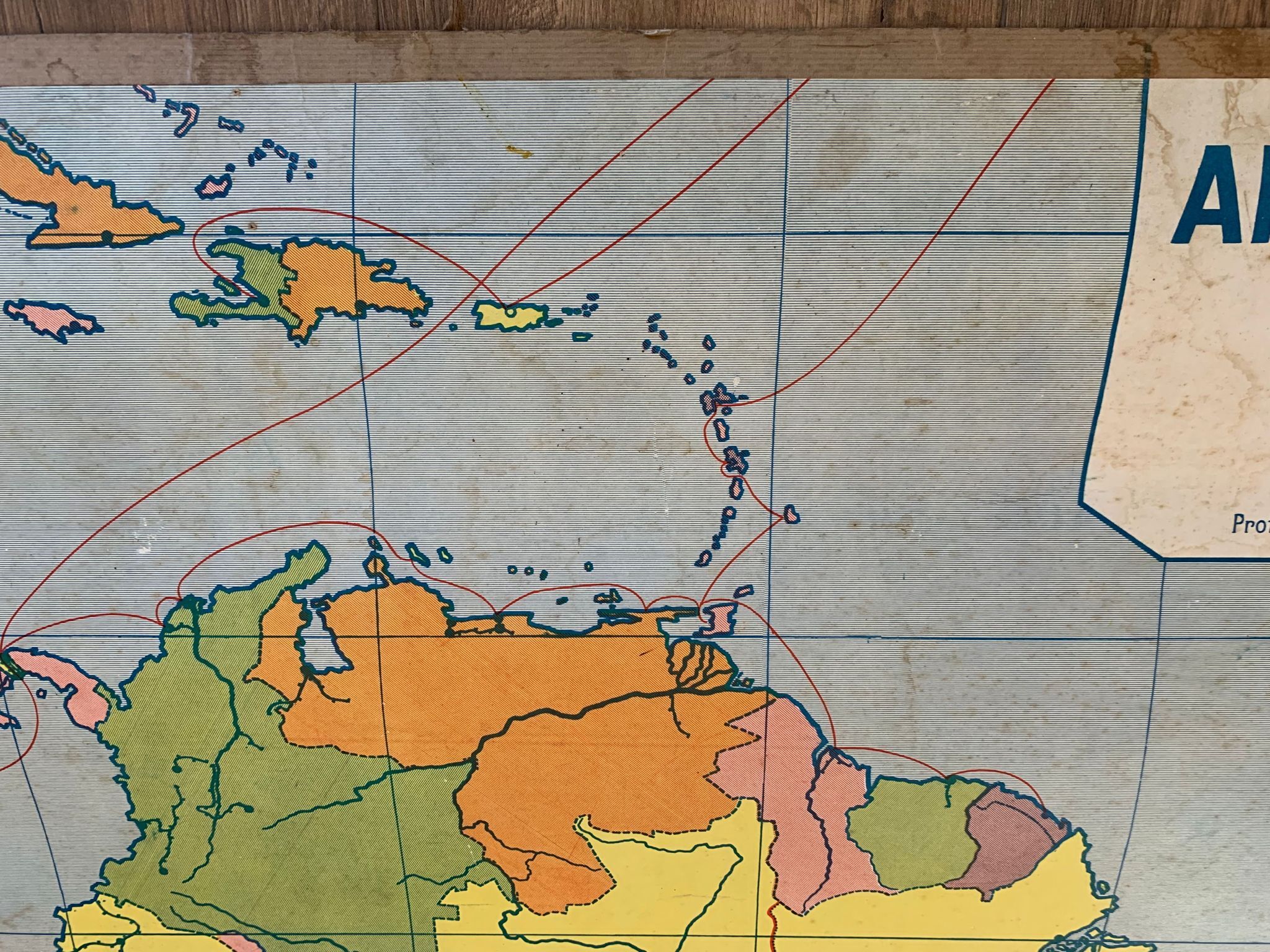 School map n°16 and 16 bis - Political South America