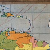 School map n°16 and 16 bis - Political South America