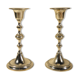 Pair of silver candle holders