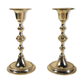 Pair of silver candle holders