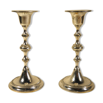Pair of silver candle holders