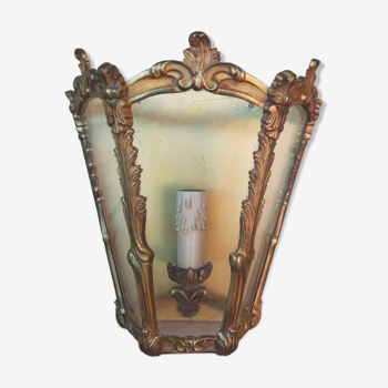 Superb bronze wall lamp lantern / working condition