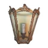 Superb bronze wall lamp lantern / working condition
